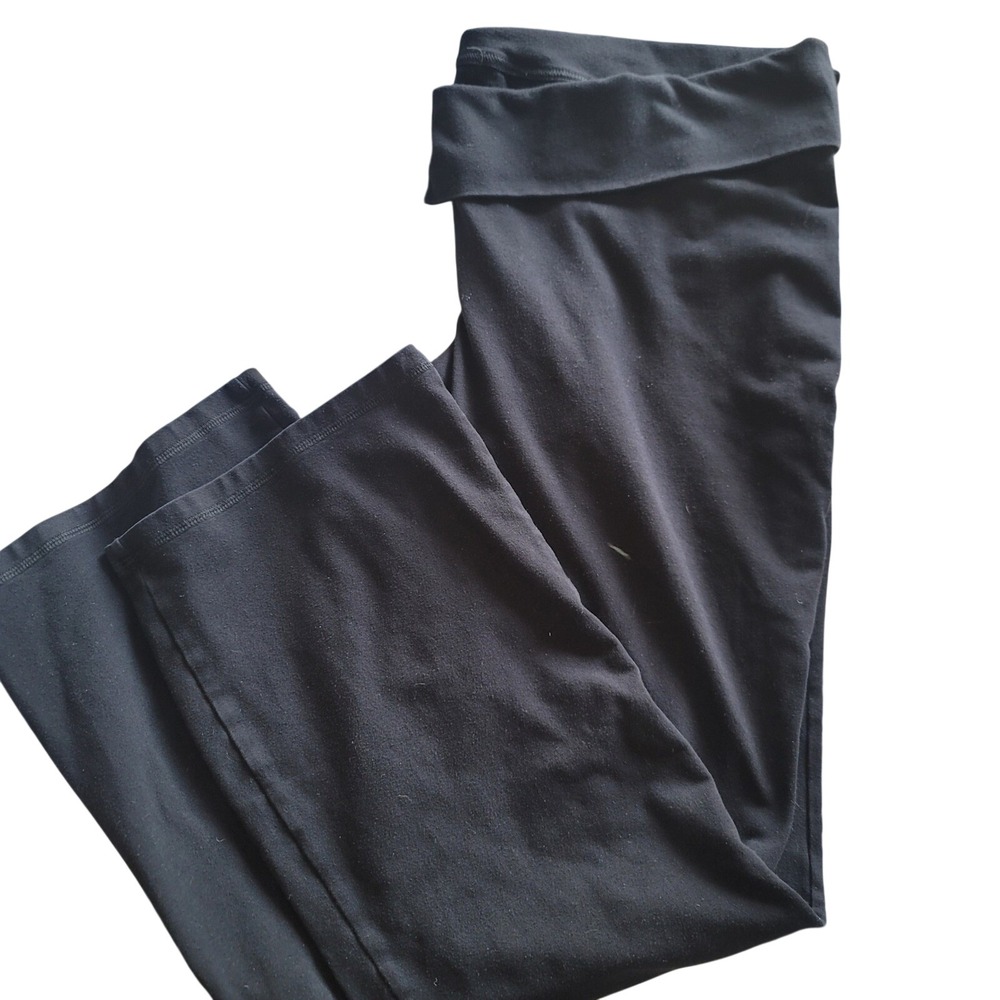 Old Navy Active Womens XL Black Bootcut & Olive Green Wideleg Yoga Foldover Pant - Picture 9 of 9